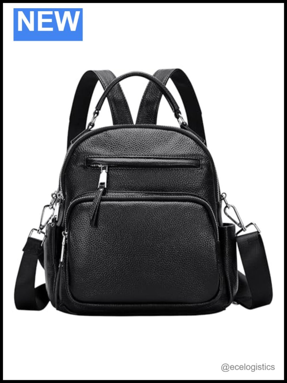 Genuine Leather Convertible Backpack Purse Women Daypack
